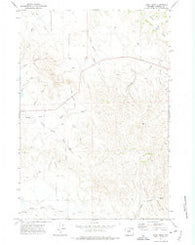 Larey Draw Wyoming Historical topographic map, 1:24000 scale, 7.5 X 7.5 Minute, Year 1971