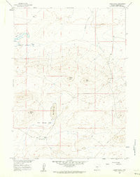 Larsen Knoll Wyoming Historical topographic map, 1:24000 scale, 7.5 X 7.5 Minute, Year 1960