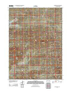 Larsen Knoll Wyoming Historical topographic map, 1:24000 scale, 7.5 X 7.5 Minute, Year 2012