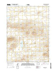 Larsen Knoll Wyoming Current topographic map, 1:24000 scale, 7.5 X 7.5 Minute, Year 2015