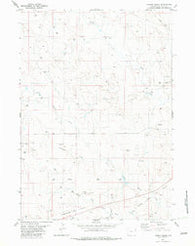 Lassen Creek Wyoming Historical topographic map, 1:24000 scale, 7.5 X 7.5 Minute, Year 1982