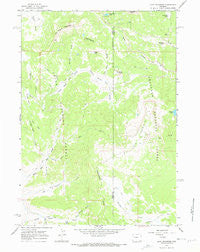 Lava Mountain Wyoming Historical topographic map, 1:24000 scale, 7.5 X 7.5 Minute, Year 1965