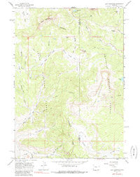Lava Mountain Wyoming Historical topographic map, 1:24000 scale, 7.5 X 7.5 Minute, Year 1965