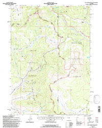 Lava Mountain Wyoming Historical topographic map, 1:24000 scale, 7.5 X 7.5 Minute, Year 1991