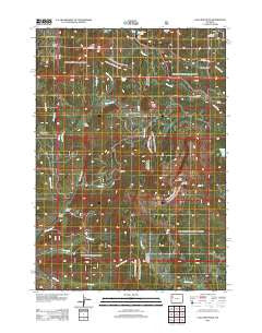 Lava Mountain Wyoming Historical topographic map, 1:24000 scale, 7.5 X 7.5 Minute, Year 2012