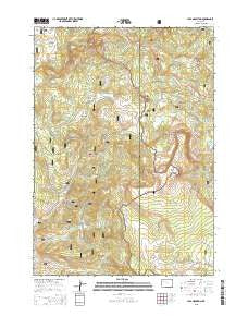 Lava Mountain Wyoming Current topographic map, 1:24000 scale, 7.5 X 7.5 Minute, Year 2015