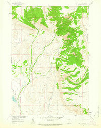 Leavitt Reservoir Wyoming Historical topographic map, 1:24000 scale, 7.5 X 7.5 Minute, Year 1960