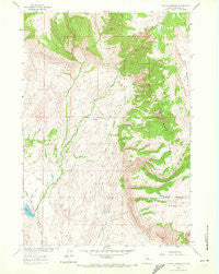 Leavitt Reservoir Wyoming Historical topographic map, 1:24000 scale, 7.5 X 7.5 Minute, Year 1960