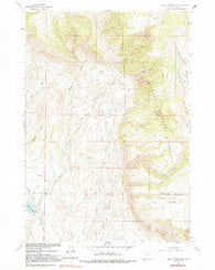 Leavitt Reservoir Wyoming Historical topographic map, 1:24000 scale, 7.5 X 7.5 Minute, Year 1960