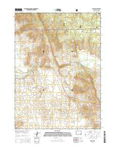 Leckie Wyoming Current topographic map, 1:24000 scale, 7.5 X 7.5 Minute, Year 2015