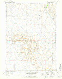 Leckie Reservoir Wyoming Historical topographic map, 1:24000 scale, 7.5 X 7.5 Minute, Year 1969