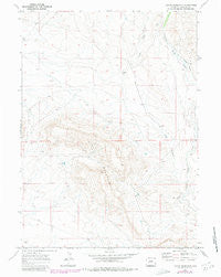 Leckie Reservoir Wyoming Historical topographic map, 1:24000 scale, 7.5 X 7.5 Minute, Year 1969