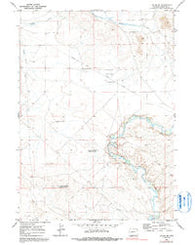 Leckie SW Wyoming Historical topographic map, 1:24000 scale, 7.5 X 7.5 Minute, Year 1969