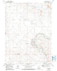 Leckie SW Wyoming Historical topographic map, 1:24000 scale, 7.5 X 7.5 Minute, Year 1969