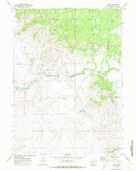 Leckie Wyoming Historical topographic map, 1:24000 scale, 7.5 X 7.5 Minute, Year 1969