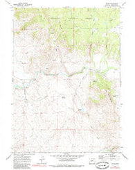 Leckie Wyoming Historical topographic map, 1:24000 scale, 7.5 X 7.5 Minute, Year 1969