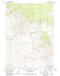 Leckie Wyoming Historical topographic map, 1:24000 scale, 7.5 X 7.5 Minute, Year 1969