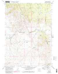 Leckie Wyoming Historical topographic map, 1:24000 scale, 7.5 X 7.5 Minute, Year 1969