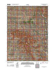 Leckie Reservoir Wyoming Historical topographic map, 1:24000 scale, 7.5 X 7.5 Minute, Year 2012