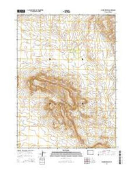 Leckie Reservoir Wyoming Current topographic map, 1:24000 scale, 7.5 X 7.5 Minute, Year 2015