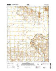 Leckie SW Wyoming Current topographic map, 1:24000 scale, 7.5 X 7.5 Minute, Year 2015