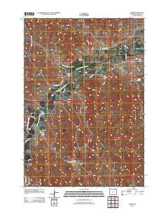 Leiter Wyoming Historical topographic map, 1:24000 scale, 7.5 X 7.5 Minute, Year 2012