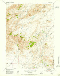 Leo Wyoming Historical topographic map, 1:24000 scale, 7.5 X 7.5 Minute, Year 1953