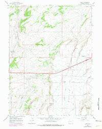Leroy Wyoming Historical topographic map, 1:24000 scale, 7.5 X 7.5 Minute, Year 1965