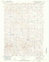 Leuenberger Ranch Wyoming Historical topographic map, 1:24000 scale, 7.5 X 7.5 Minute, Year 1949