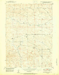 Leuenberger Ranch Wyoming Historical topographic map, 1:24000 scale, 7.5 X 7.5 Minute, Year 1950