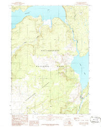 Lewis Falls Wyoming Historical topographic map, 1:24000 scale, 7.5 X 7.5 Minute, Year 1986