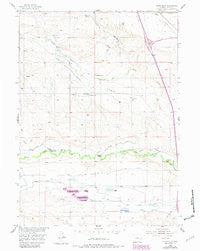 Lewis Flat Wyoming Historical topographic map, 1:24000 scale, 7.5 X 7.5 Minute, Year 1953