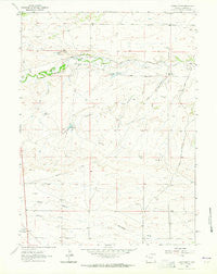 Lewis Ranch Wyoming Historical topographic map, 1:24000 scale, 7.5 X 7.5 Minute, Year 1962