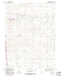 Lewis Ranch Wyoming Historical topographic map, 1:24000 scale, 7.5 X 7.5 Minute, Year 1991