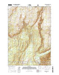 Lewis Canyon Wyoming Current topographic map, 1:24000 scale, 7.5 X 7.5 Minute, Year 2015
