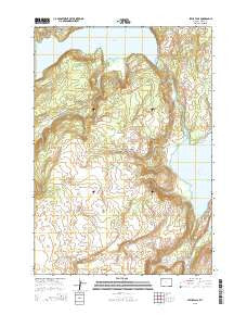 Lewis Falls Wyoming Current topographic map, 1:24000 scale, 7.5 X 7.5 Minute, Year 2015