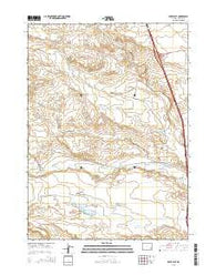 Lewis Flat Wyoming Current topographic map, 1:24000 scale, 7.5 X 7.5 Minute, Year 2015
