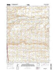 Lewis Ranch Wyoming Current topographic map, 1:24000 scale, 7.5 X 7.5 Minute, Year 2015