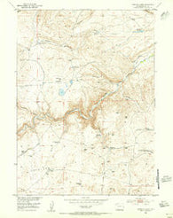 Lewiston Lakes Wyoming Historical topographic map, 1:24000 scale, 7.5 X 7.5 Minute, Year 1953