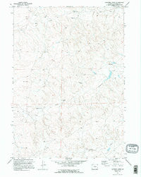 Lightning Creek Wyoming Historical topographic map, 1:24000 scale, 7.5 X 7.5 Minute, Year 1970