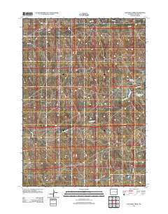 Lightning Creek Wyoming Historical topographic map, 1:24000 scale, 7.5 X 7.5 Minute, Year 2012