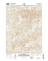 Lightning Creek Wyoming Current topographic map, 1:24000 scale, 7.5 X 7.5 Minute, Year 2015