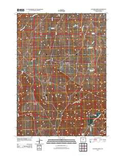 Lightning Ridge Wyoming Historical topographic map, 1:24000 scale, 7.5 X 7.5 Minute, Year 2012