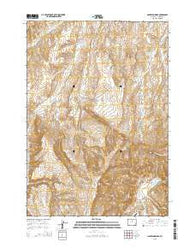Lightning Ridge Wyoming Current topographic map, 1:24000 scale, 7.5 X 7.5 Minute, Year 2015