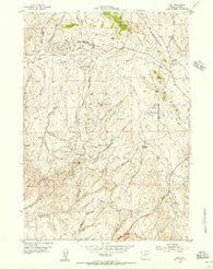 Linch Wyoming Historical topographic map, 1:24000 scale, 7.5 X 7.5 Minute, Year 1954