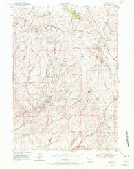 Linch Wyoming Historical topographic map, 1:24000 scale, 7.5 X 7.5 Minute, Year 1954