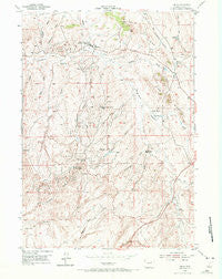 Linch Wyoming Historical topographic map, 1:24000 scale, 7.5 X 7.5 Minute, Year 1954