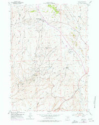 Linch Wyoming Historical topographic map, 1:24000 scale, 7.5 X 7.5 Minute, Year 1954