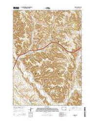 Linden Wyoming Current topographic map, 1:24000 scale, 7.5 X 7.5 Minute, Year 2015