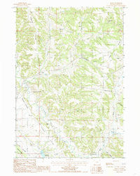 Linden Wyoming Historical topographic map, 1:24000 scale, 7.5 X 7.5 Minute, Year 1984